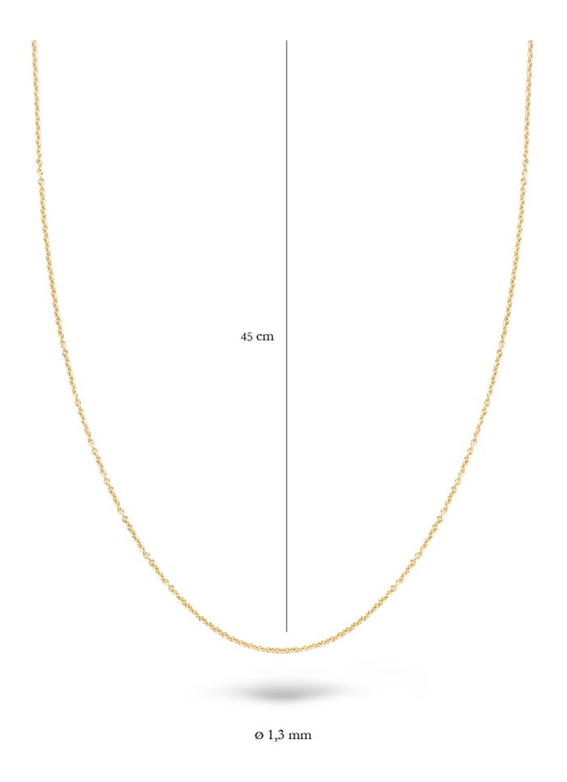 Blush Ketting van 14 karaat geelgoud 3010YGO  - detail 3 geelgoud