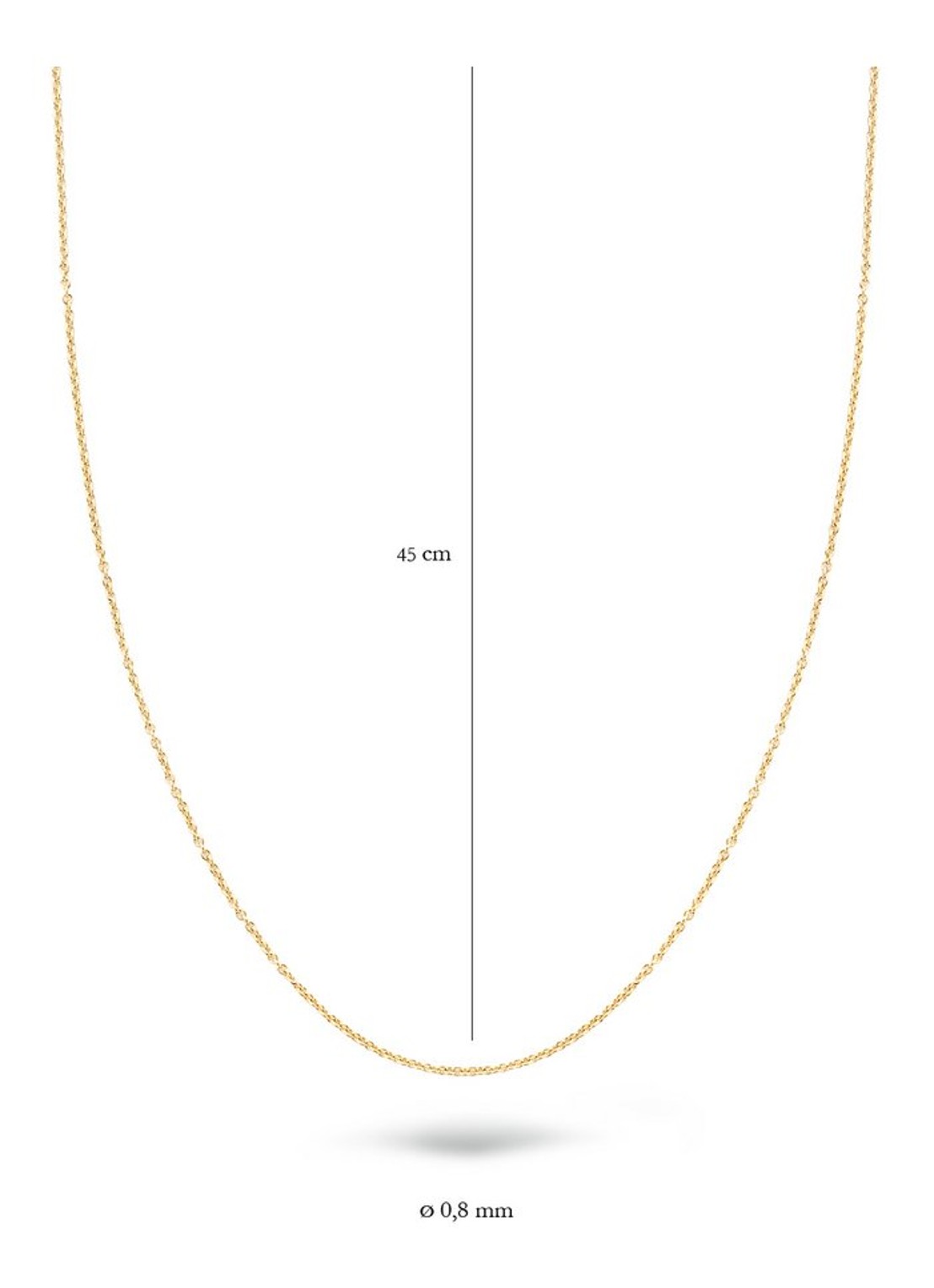 Blush Ketting van 14 karaat geelgoud 3058YGO - detail 4 geelgoud