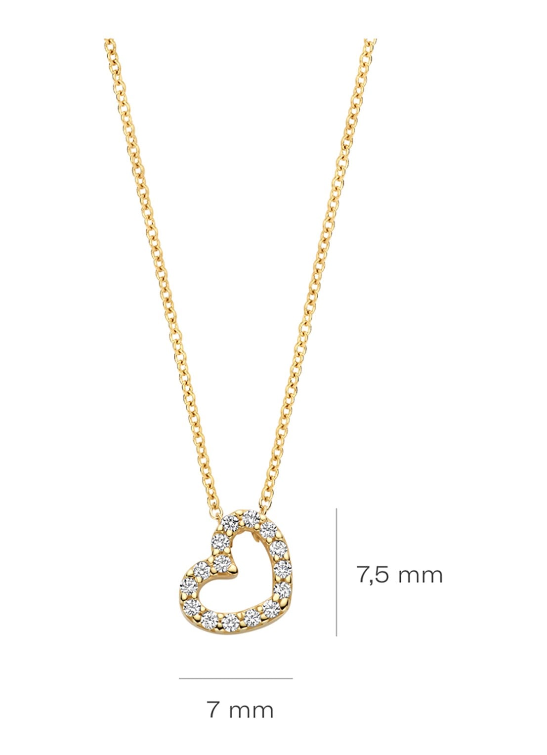 Blush Ketting van 14 karaat geelgoud 3072YZI - detail 2 goud