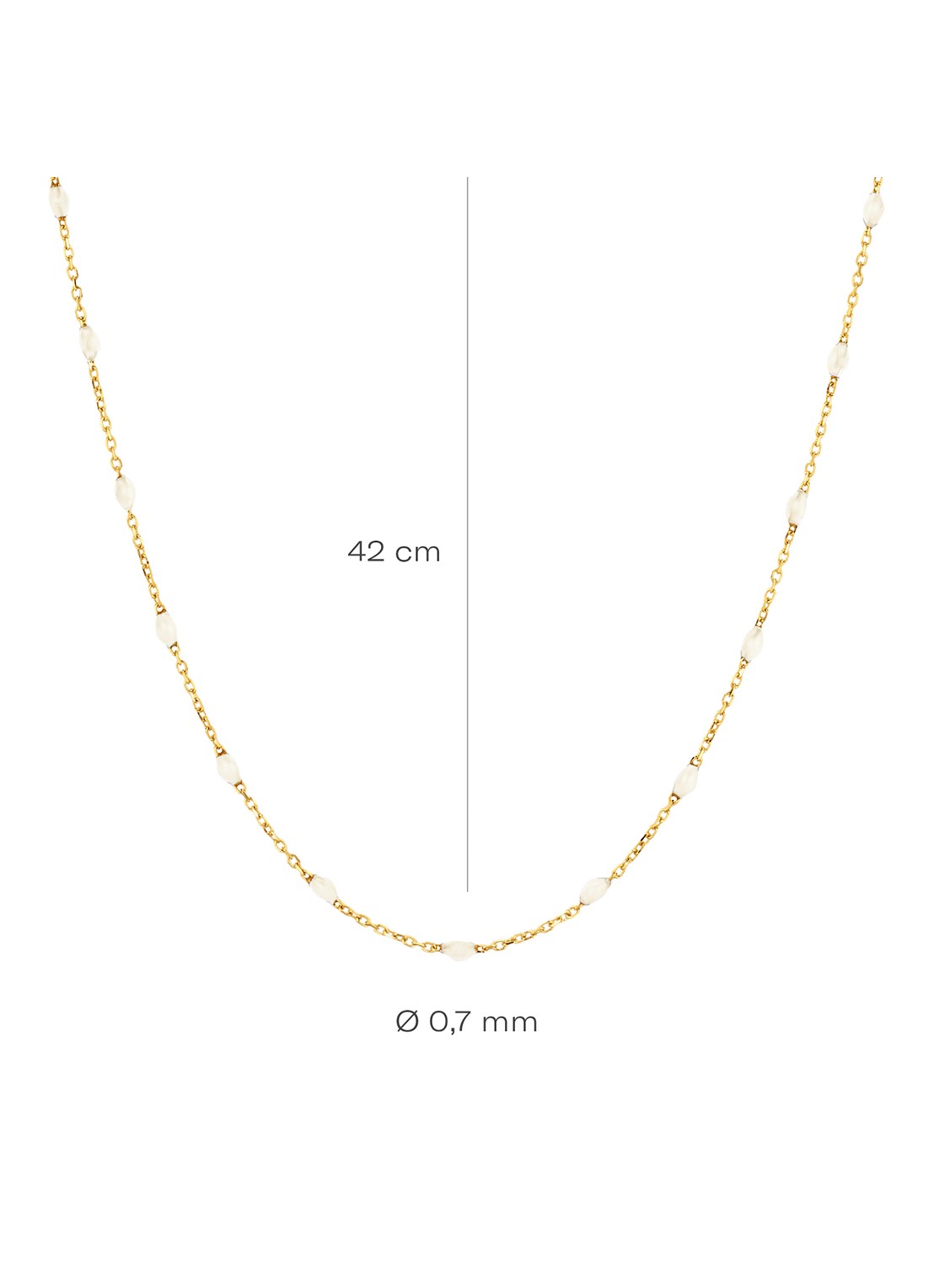 Blush Ketting van 14 karaat geelgoud 3162YRM - detail 3 goud