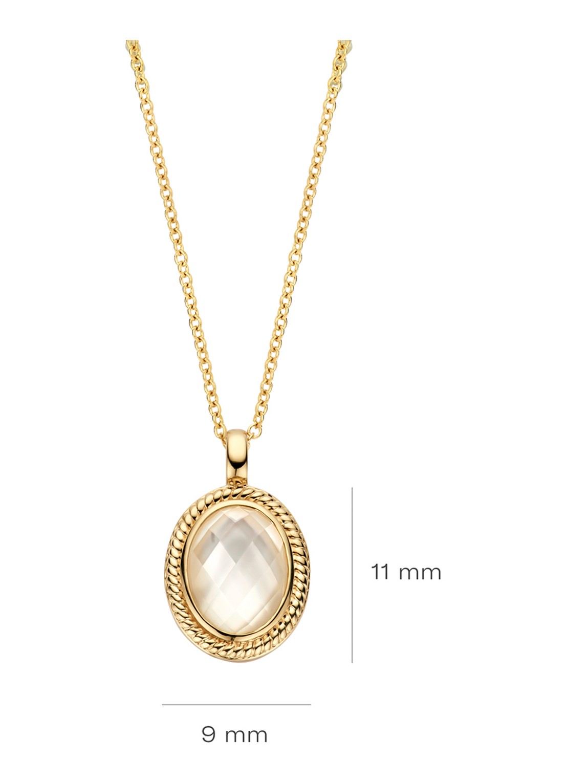 Blush Ketting van 14 karaat geelgoud 3169YMQ - detail 2 goud