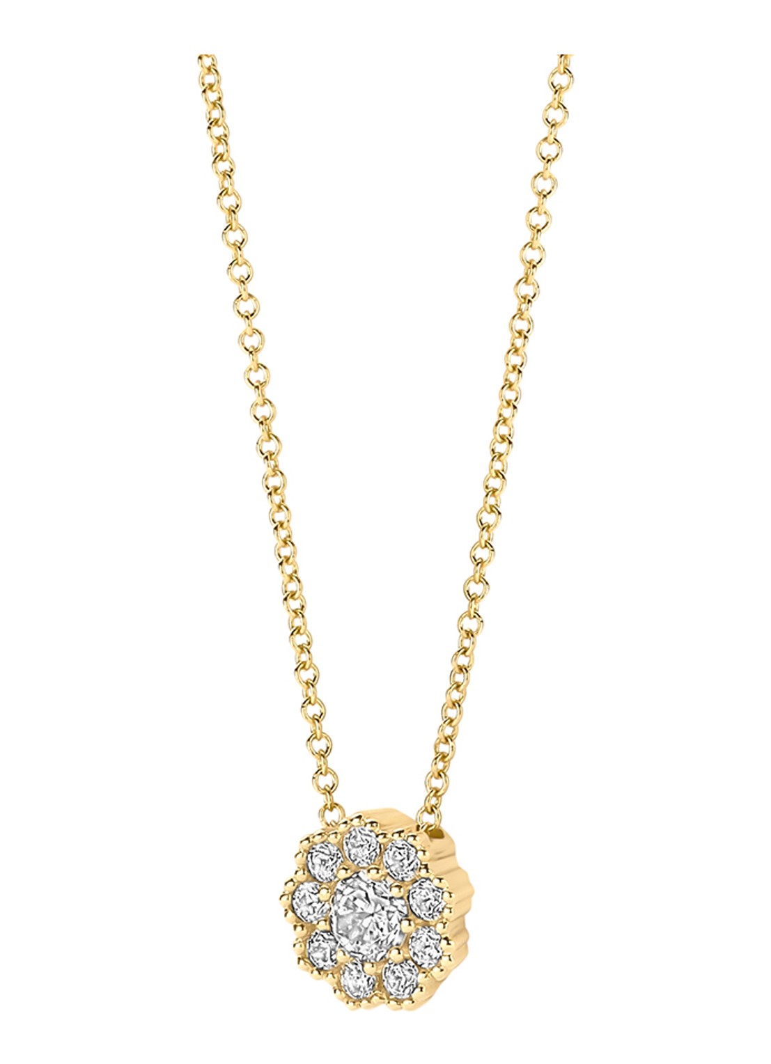 Blush Ketting van 14 karaat geelgoud 3196YZI - voorkant 3 goud