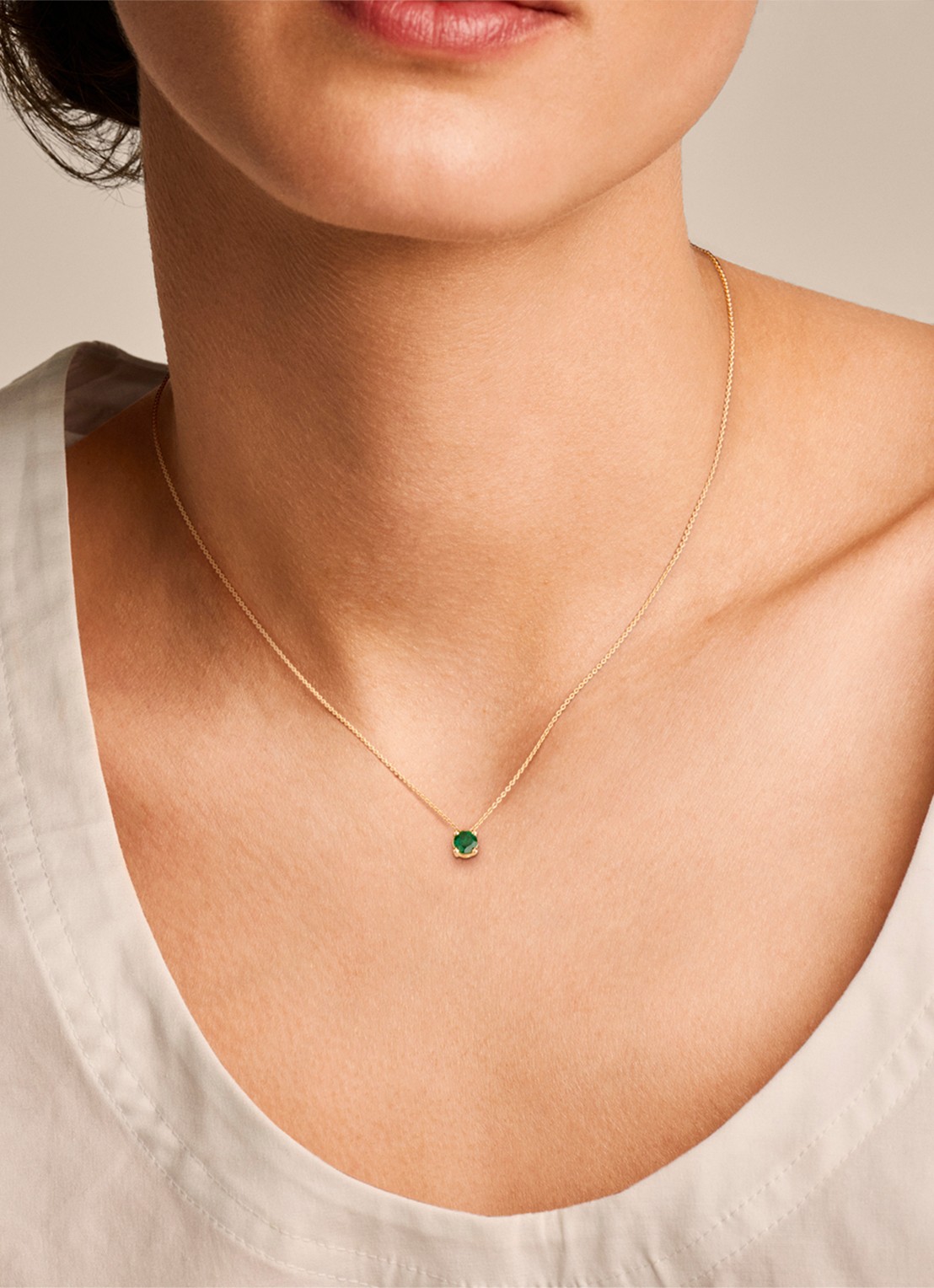 Blush Ketting van 14 karaat geelgoud 3200YEM  - voorkant 5 geelgoud