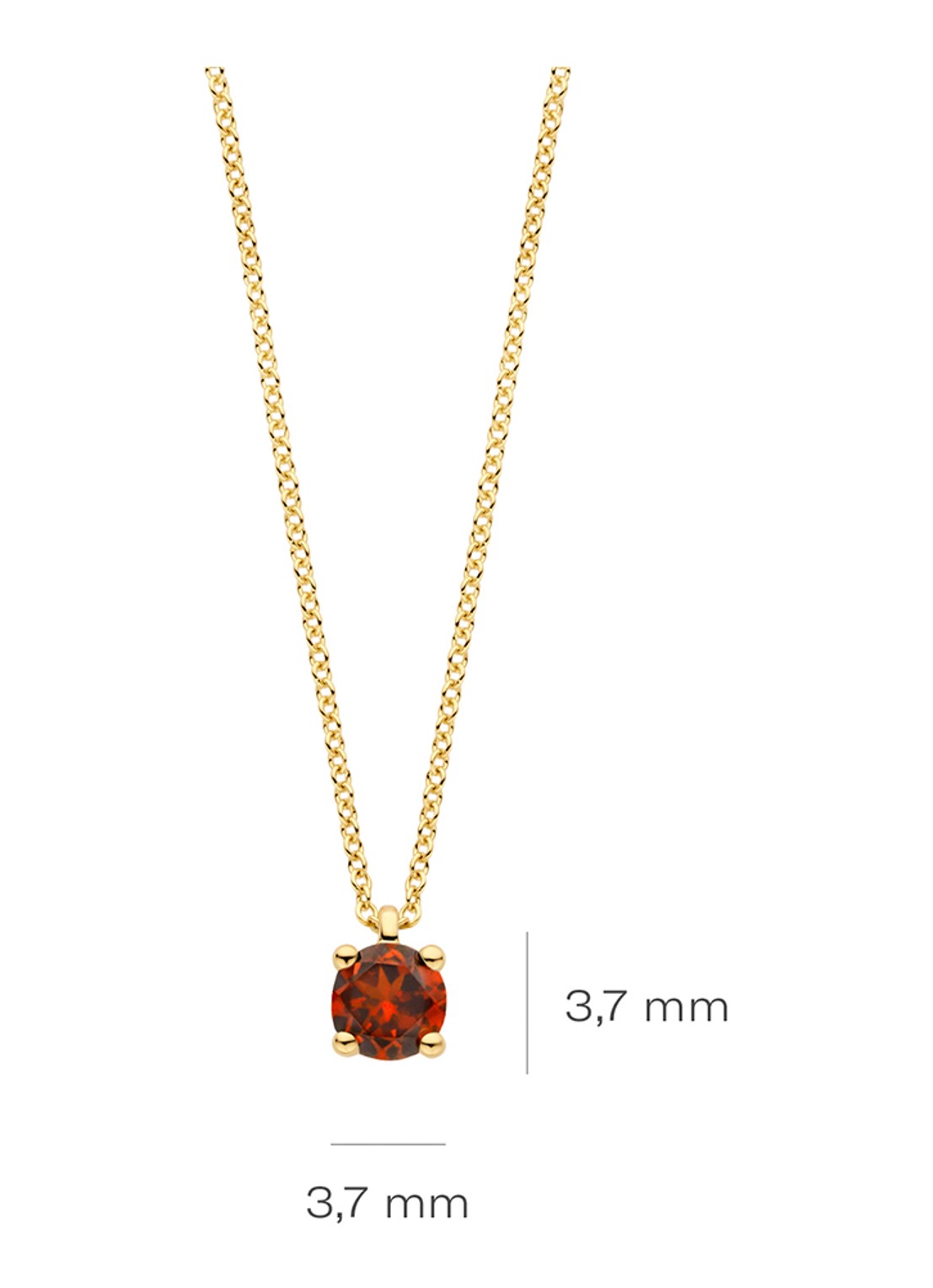 Blush Ketting van 14 karaat geelgoud 3200YGA  - detail 2 geelgoud