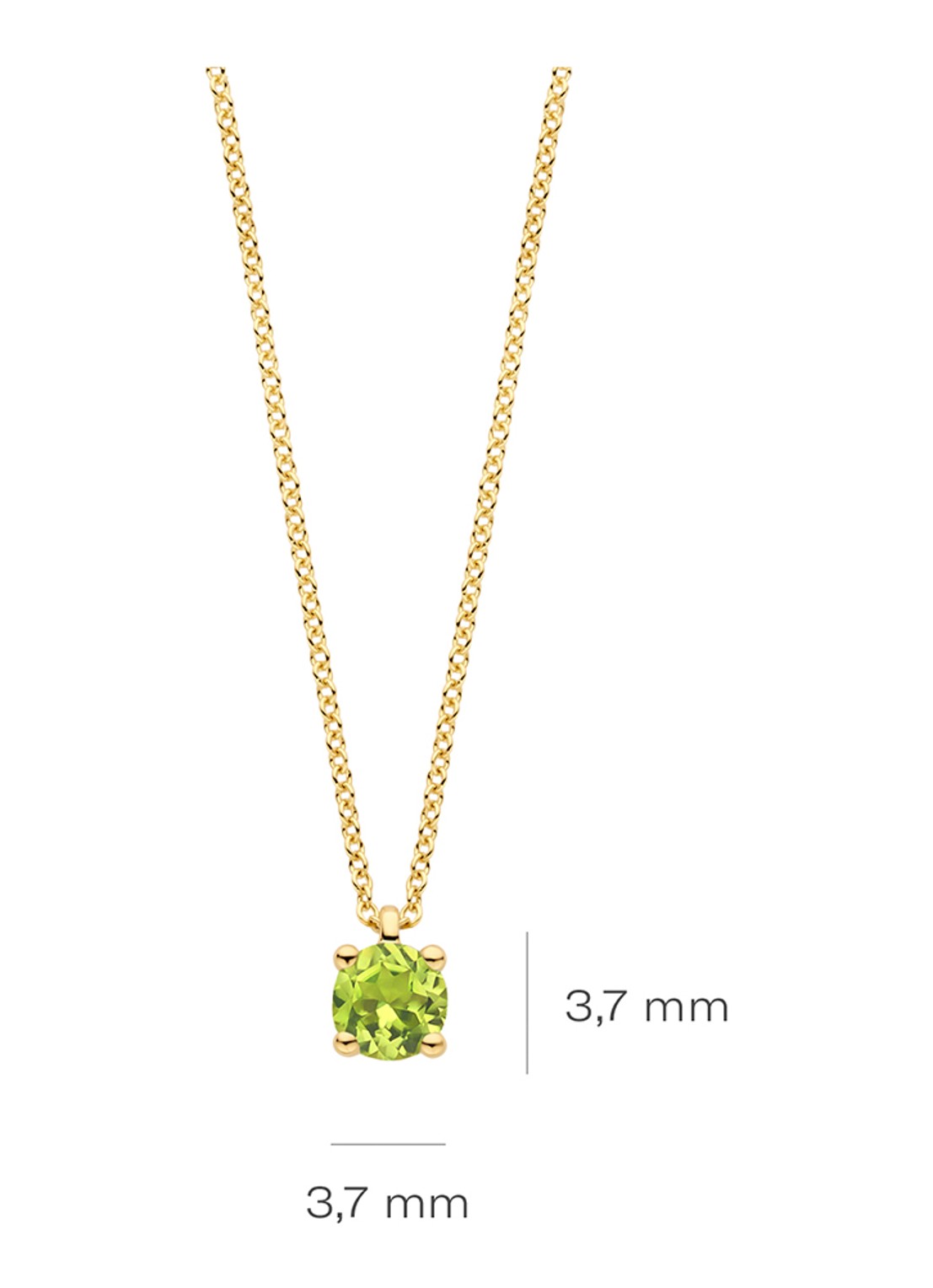 Blush Ketting van 14 karaat geelgoud 3200YGP  - detail 2 geelgoud