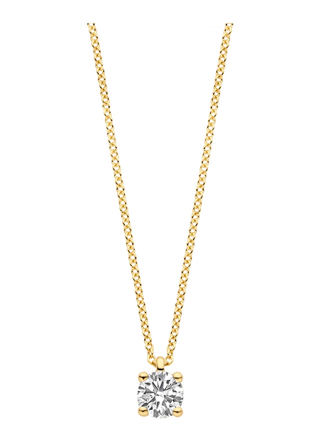 Blush Ketting van 14 karaat geelgoud 3200YLG  - voorkant 4 geelgoud