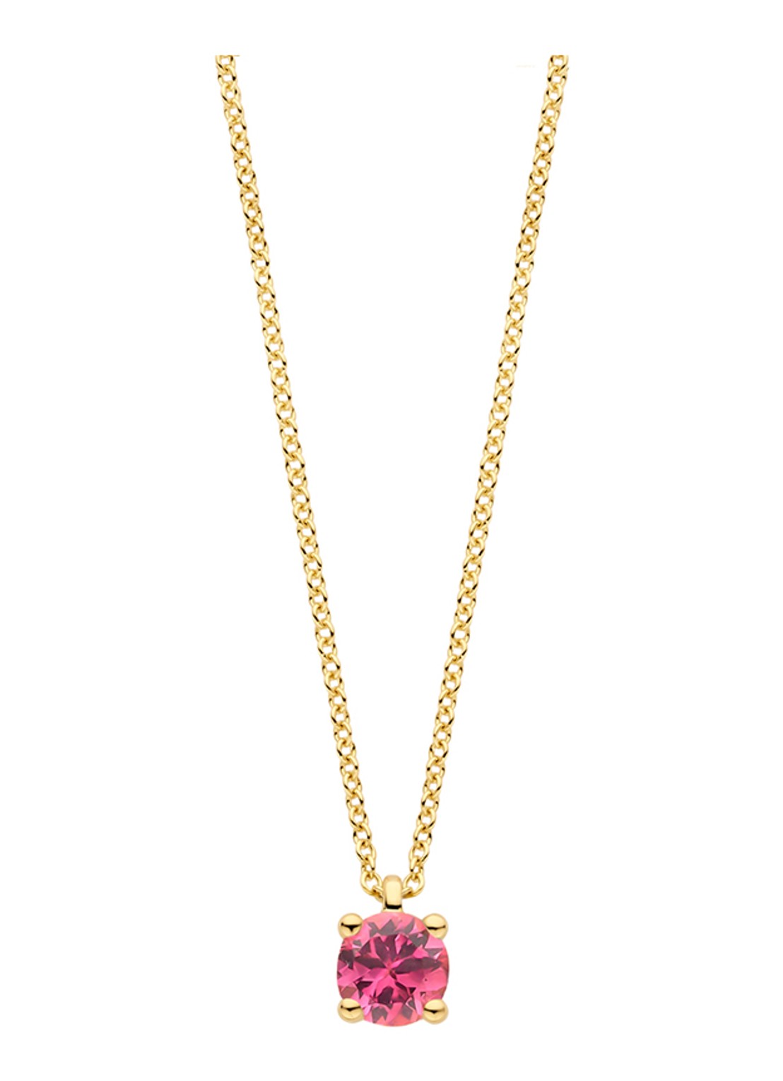Blush Ketting van 14 karaat geelgoud 3200YPT - voorkant 4 geelgoud
