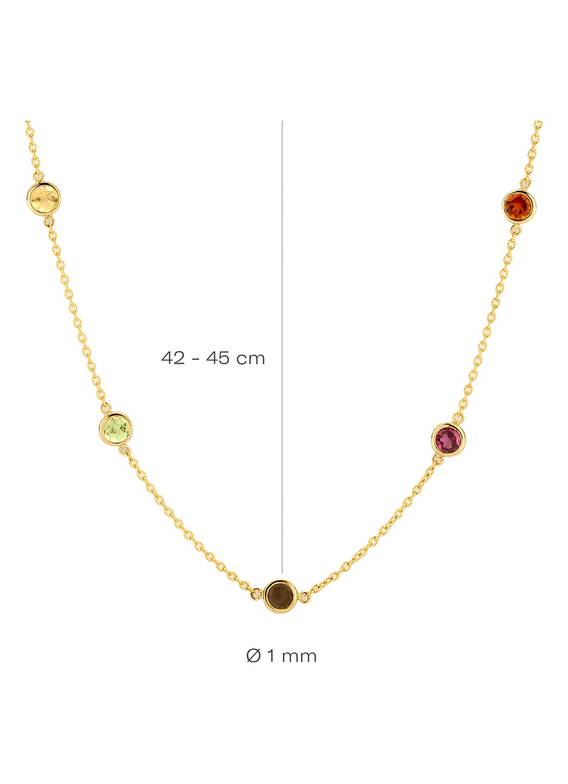 Blush Ketting van 14 karaat geelgoud 3210YFC  - detail 2 undefined