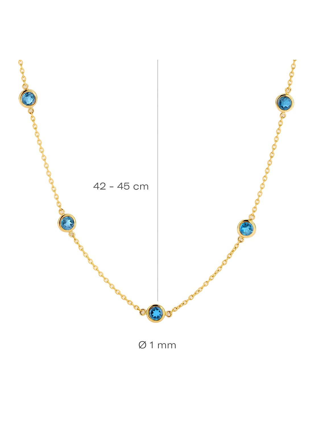 Blush Ketting van 14 karaat geelgoud 3210YLB - detail 2 undefined