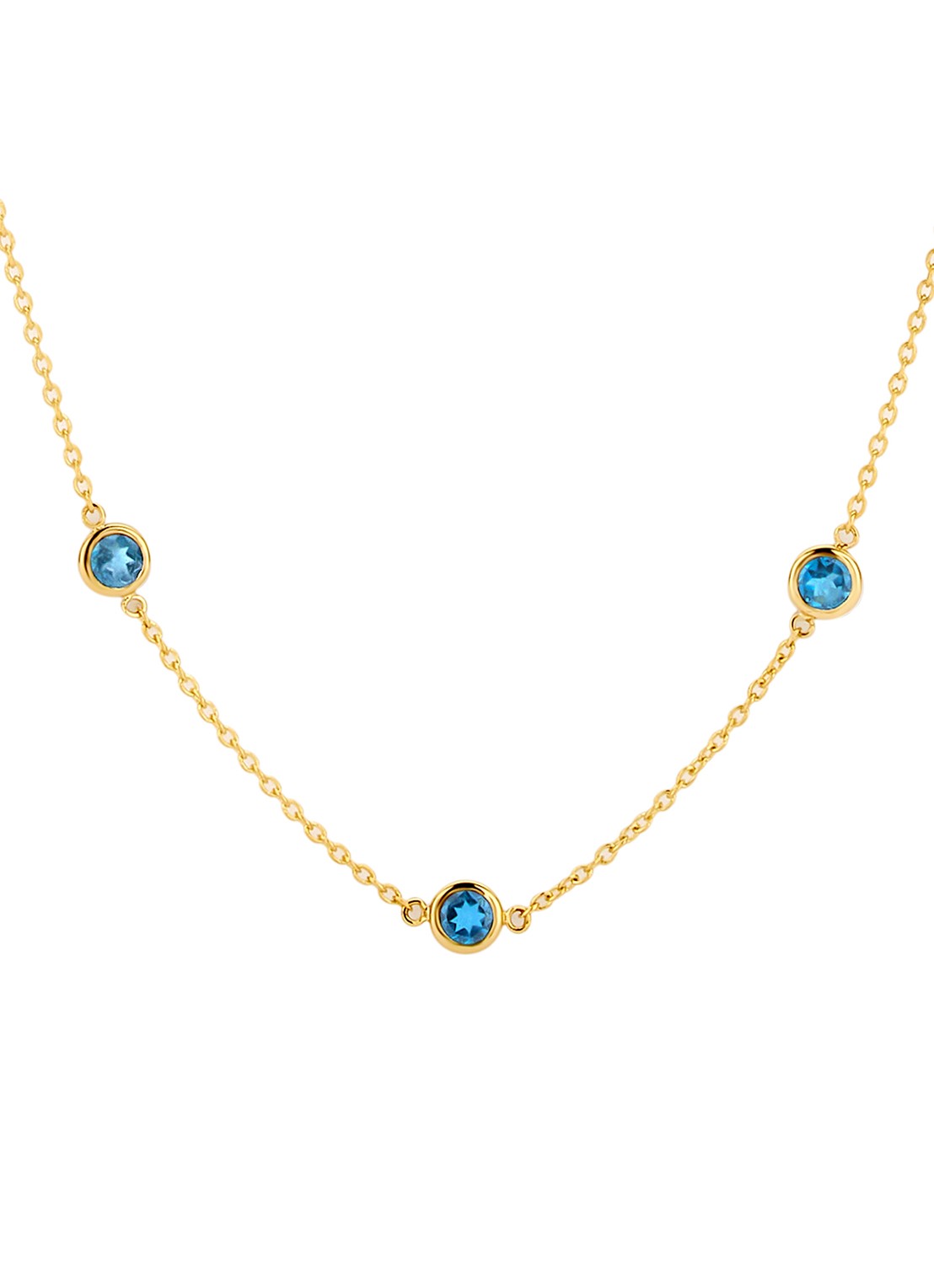 Blush Ketting van 14 karaat geelgoud 3210YLB - voorkant 3 undefined