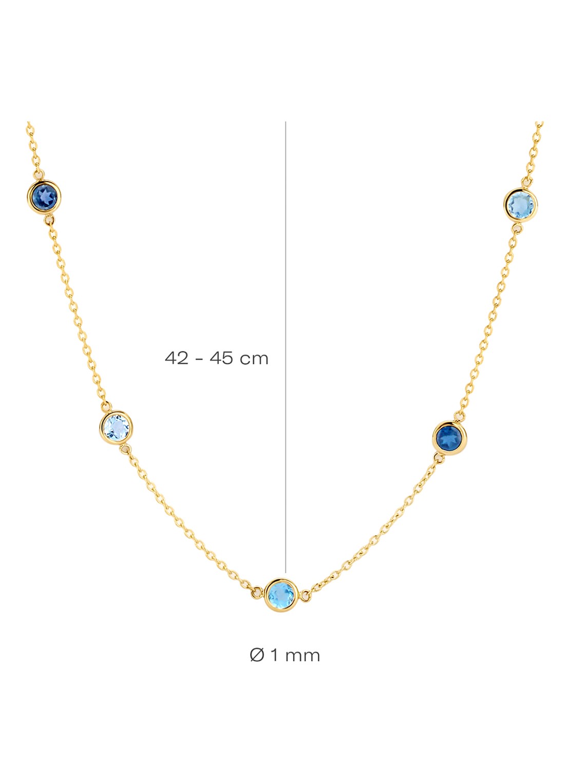 Blush Ketting van 14 karaat geelgoud 3210YTB  - detail 3 undefined