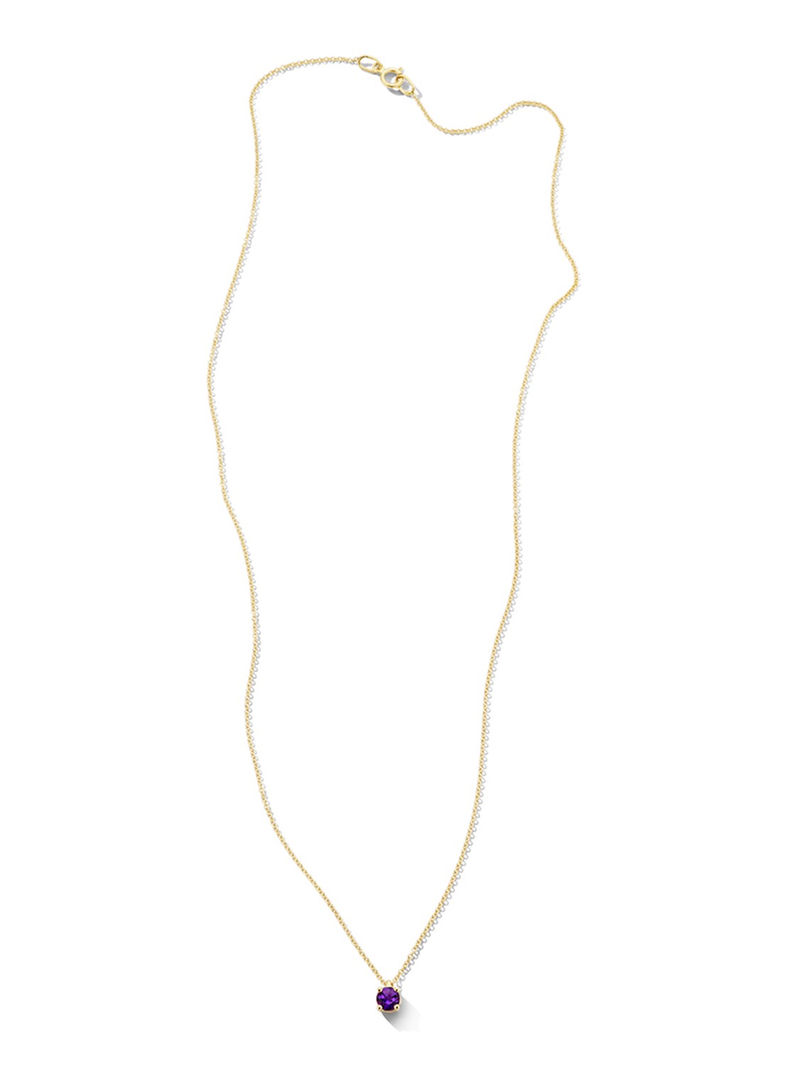 Blush Ketting van 14 karaat geelgoud met amethist 3200YAM  - detail 3 geelgoud