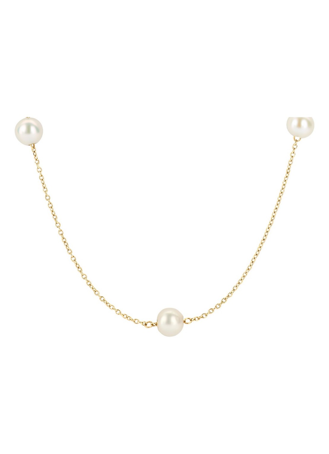 Blush Ketting van 14 karaat geelgoud met parels 3185YPW - voorkant 2 goud