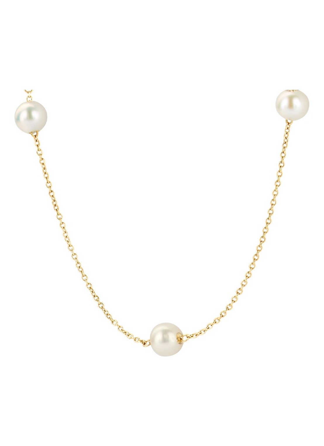 Blush Ketting van 14 karaat geelgoud met parels 3185YPW - voorkant 3 goud
