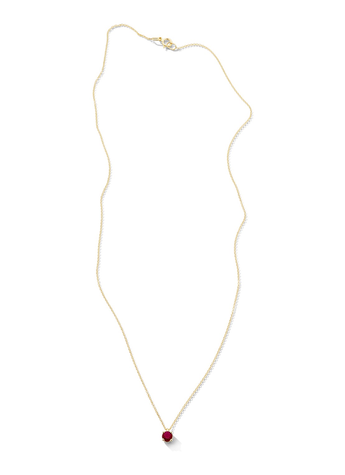 Blush Ketting van 14 karaat geelgoud met robijn 3200YRU  - detail 3 geelgoud