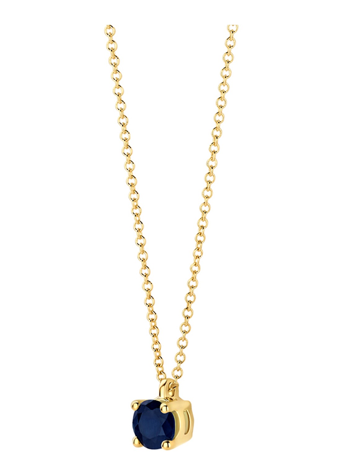 Blush Ketting van 14 karaat geelgoud met saffier 3200YBS - detail geelgoud