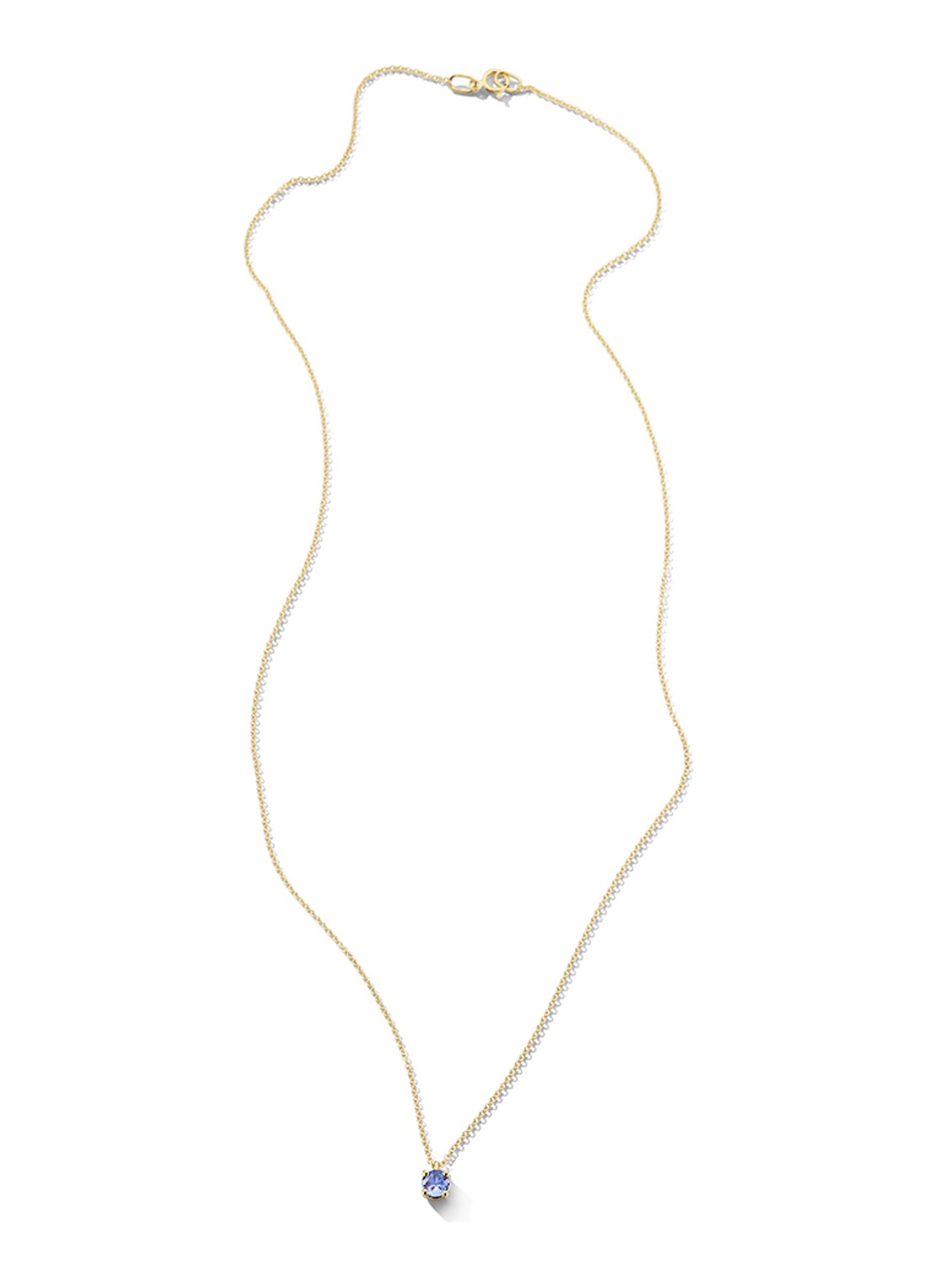 Blush Ketting van 14 karaat geelgoud met tanzaniet 3200YTZ - detail 5 geelgoud