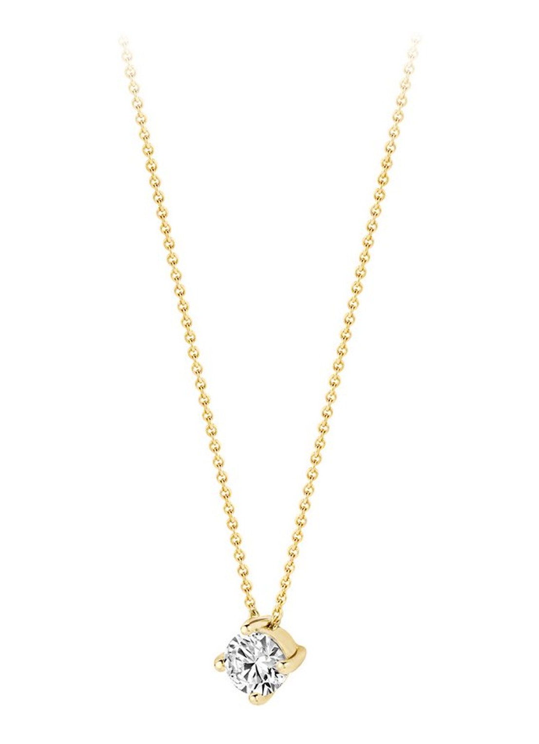 Blush Ketting van 14 karaat geelgoud met zirkonia 3057YZI - voorkant 2 geelgoud