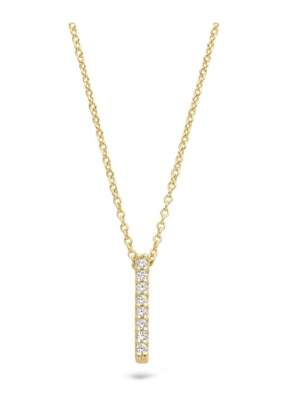 Blush Ketting van 14 karaat geelgoud met zirkonia 3062YGO - voorkant geelgoud