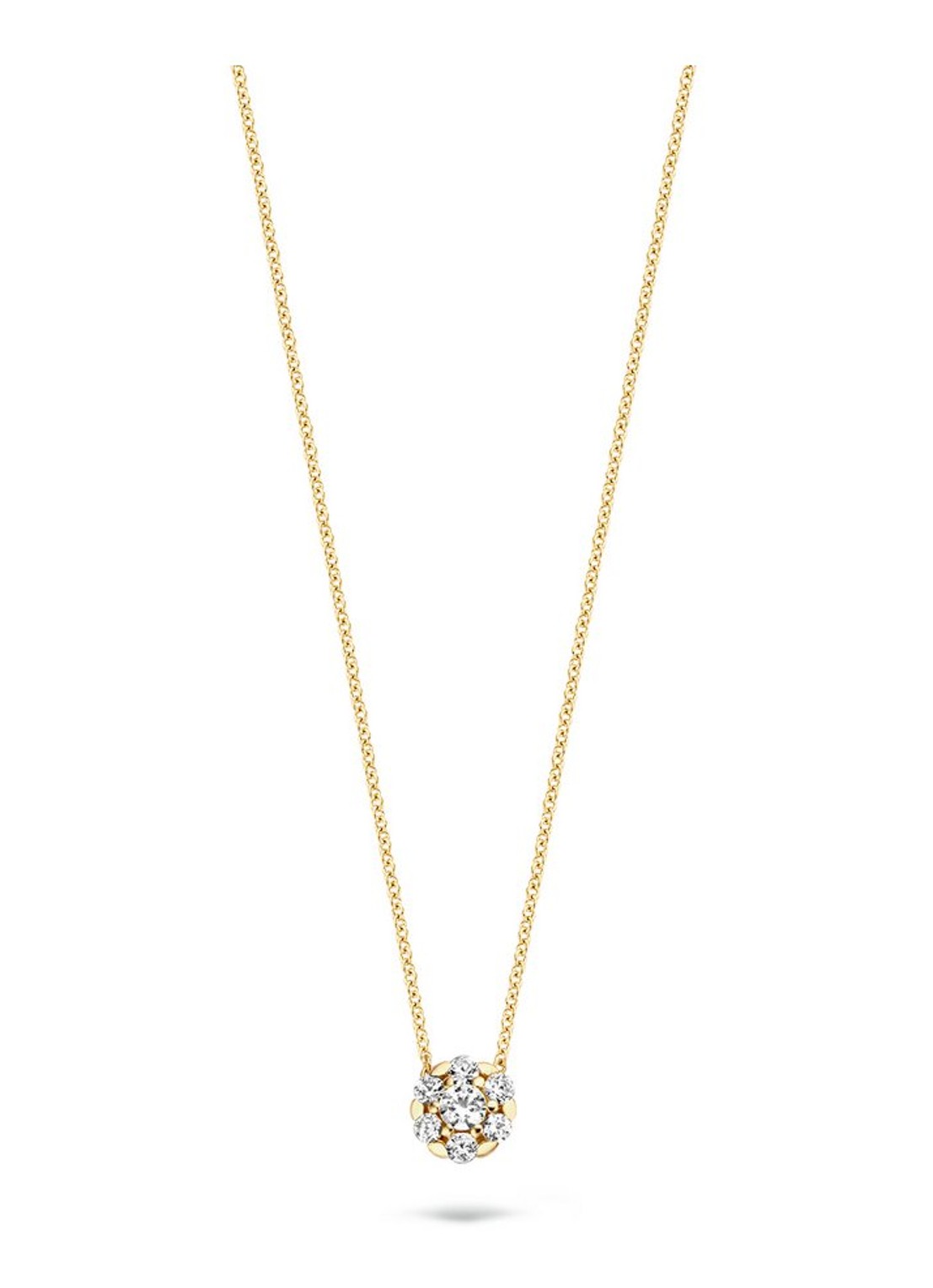 Blush Ketting van 14 karaat geelgoud met zirkonia 3097YZI - voorkant geelgoud