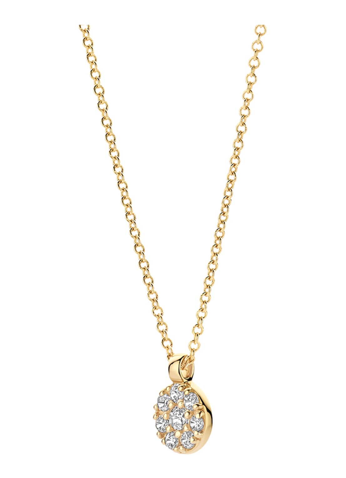 Blush Ketting van 14 karaat geelgoud met zirkonia 3206YZI  - detail 3 geelgoud