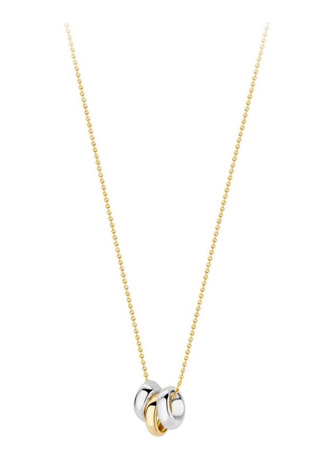 Blush Ketting van 14 karaat wit- en geelgoud 3055BGO - detail 3 goud