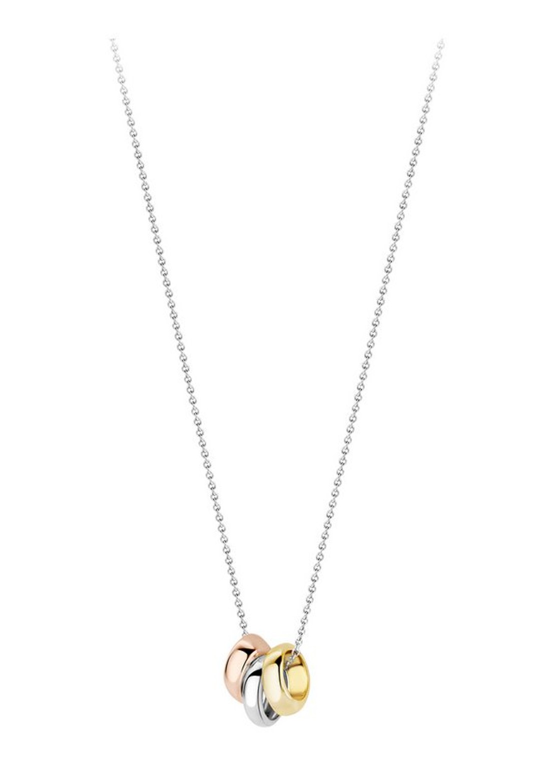 Blush Ketting van 14 karaat witgoud - voorkant 4 witgoud