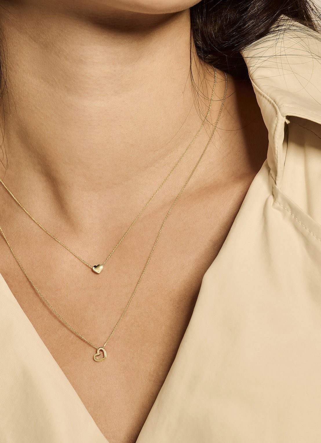 Blush Ketting van 14K goud met hanger 3081YGO - voorkant 2 goud
