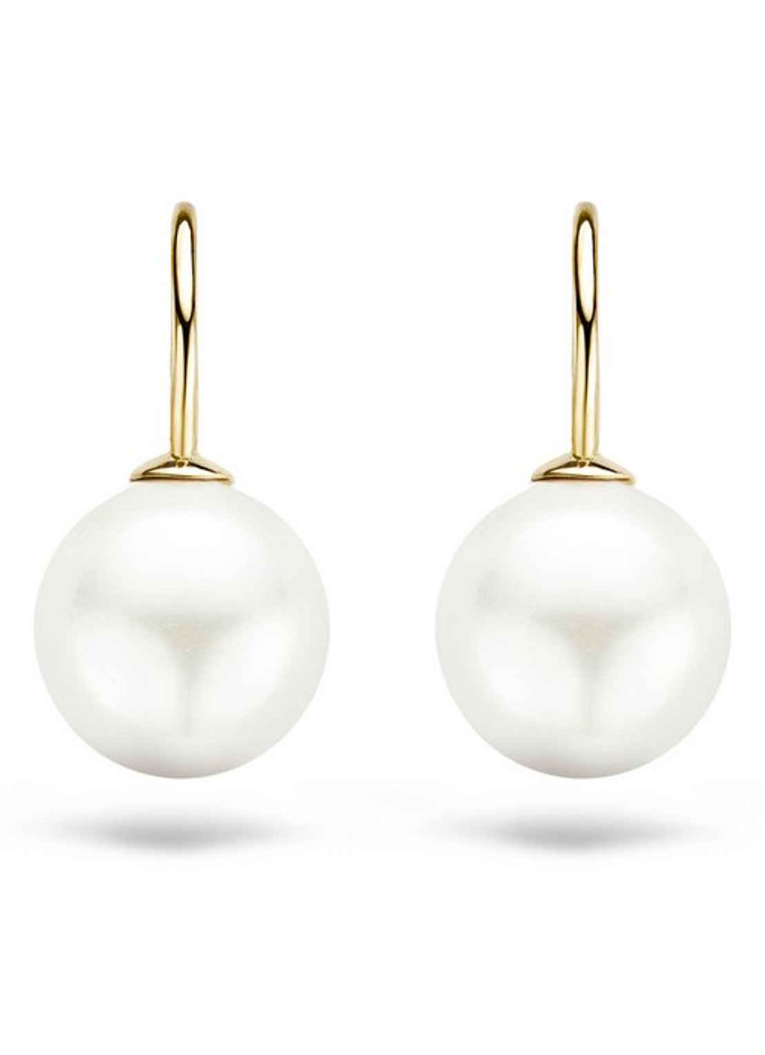 Blush Oorhangers van 14 karaat geelgoud met parel 7049YPW - voorkant 4 geelgoud