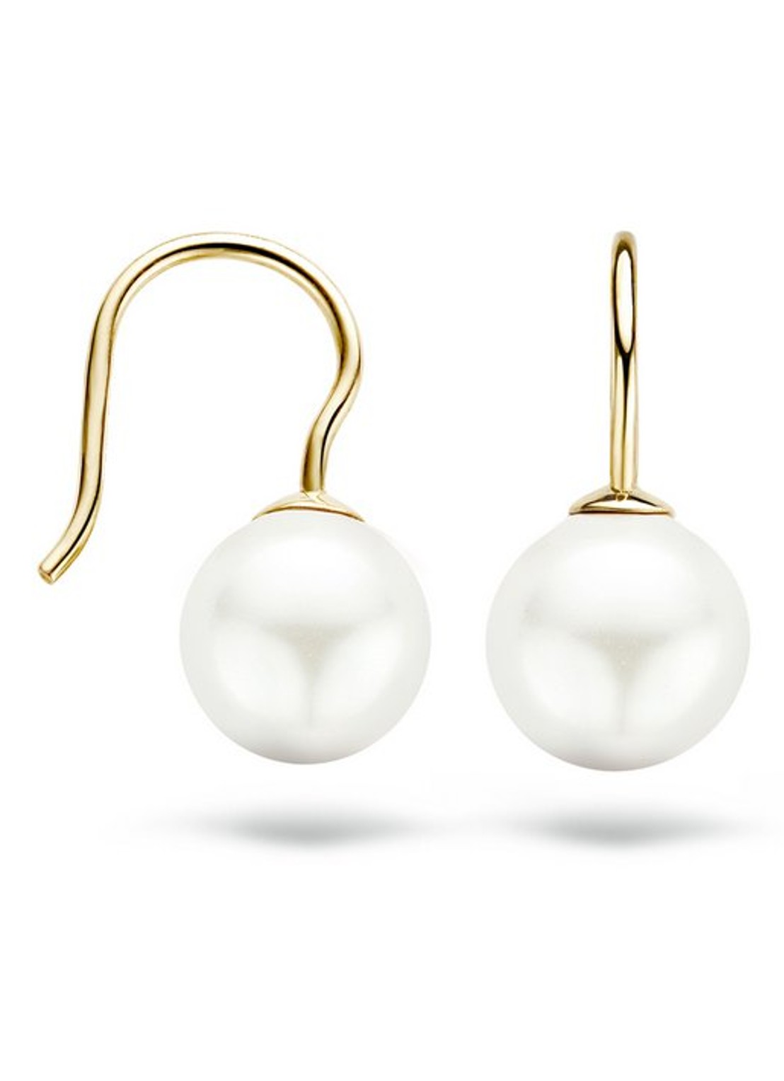 Blush Oorhangers van 14 karaat geelgoud met parel 7050YPW - detail geelgoud