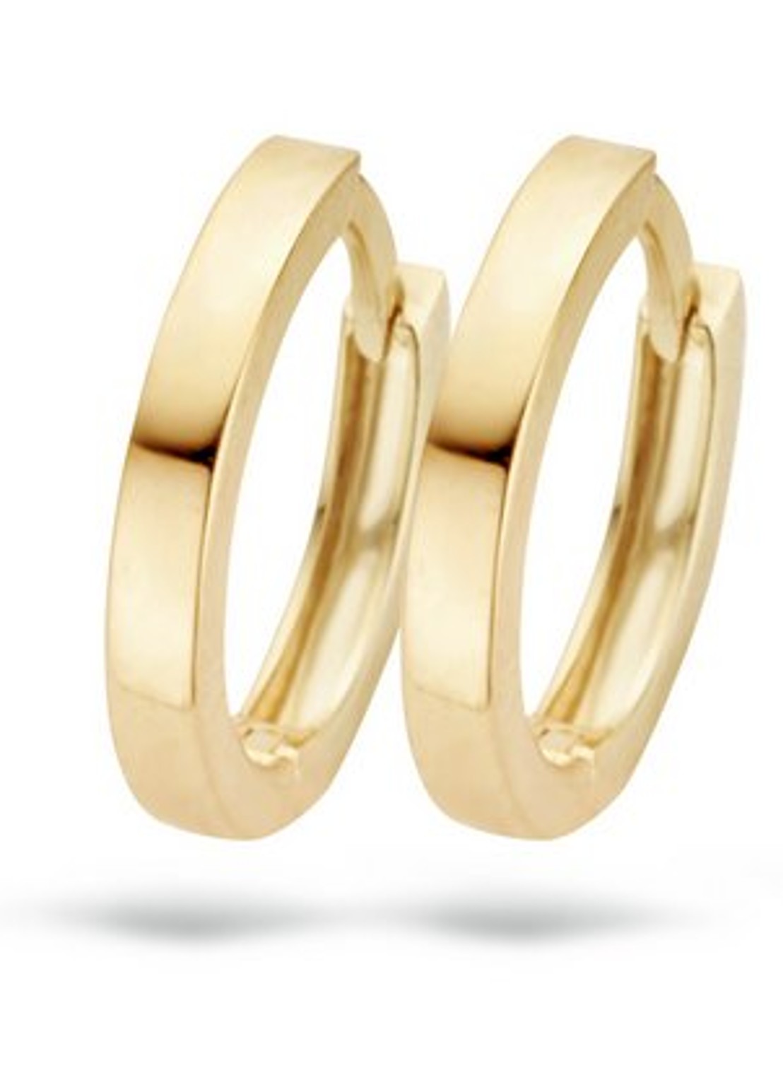 Blush Oorringen van 14 karaat geelgoud 7202YGO - voorkant goud