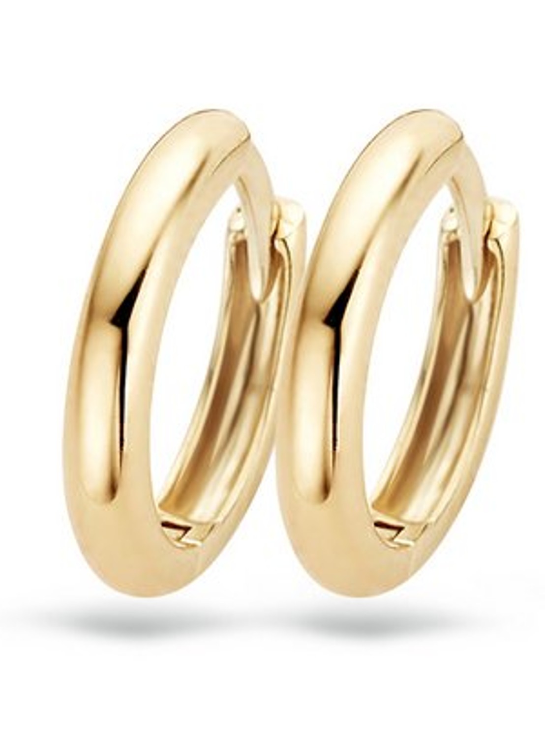 Blush Oorringen van 14 karaat geelgoud 7203YGO  - voorkant goud