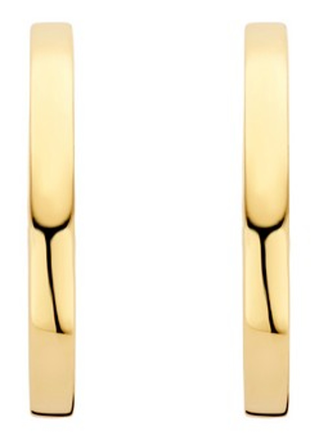 Blush Oorringen van 14 karaat geelgoud 7308YGO - voorkant 3 goud