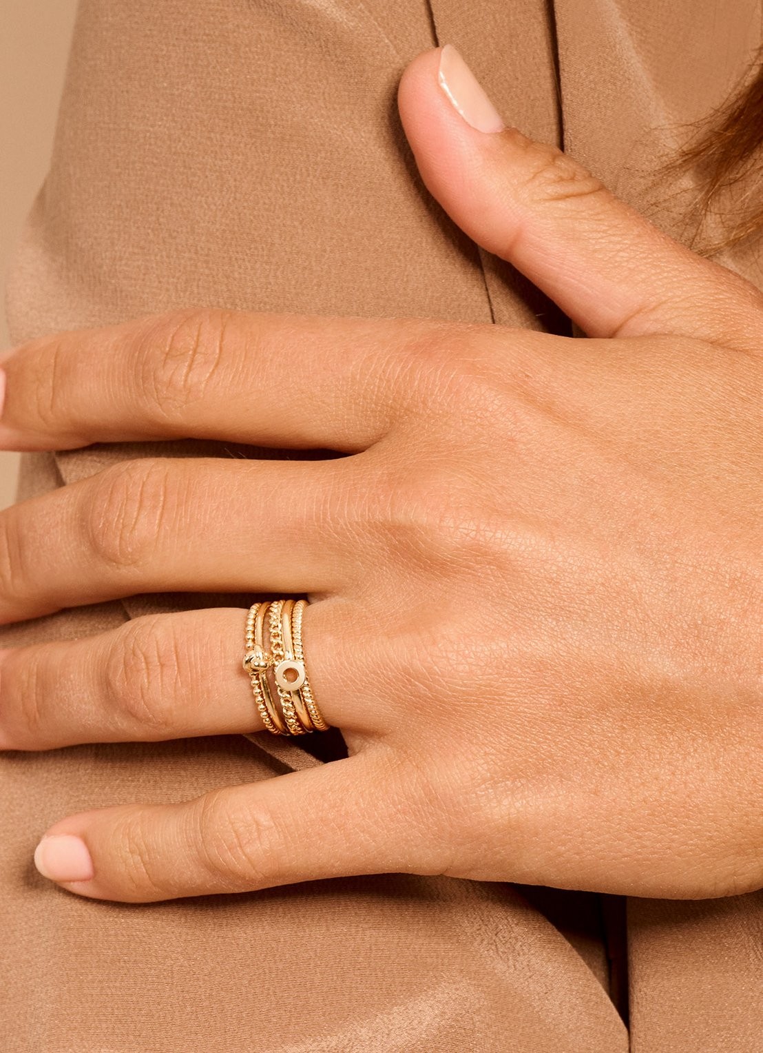 Blush Ring van 14 karaat geelgoud 1195YGO - voorkant 3 geelgoud