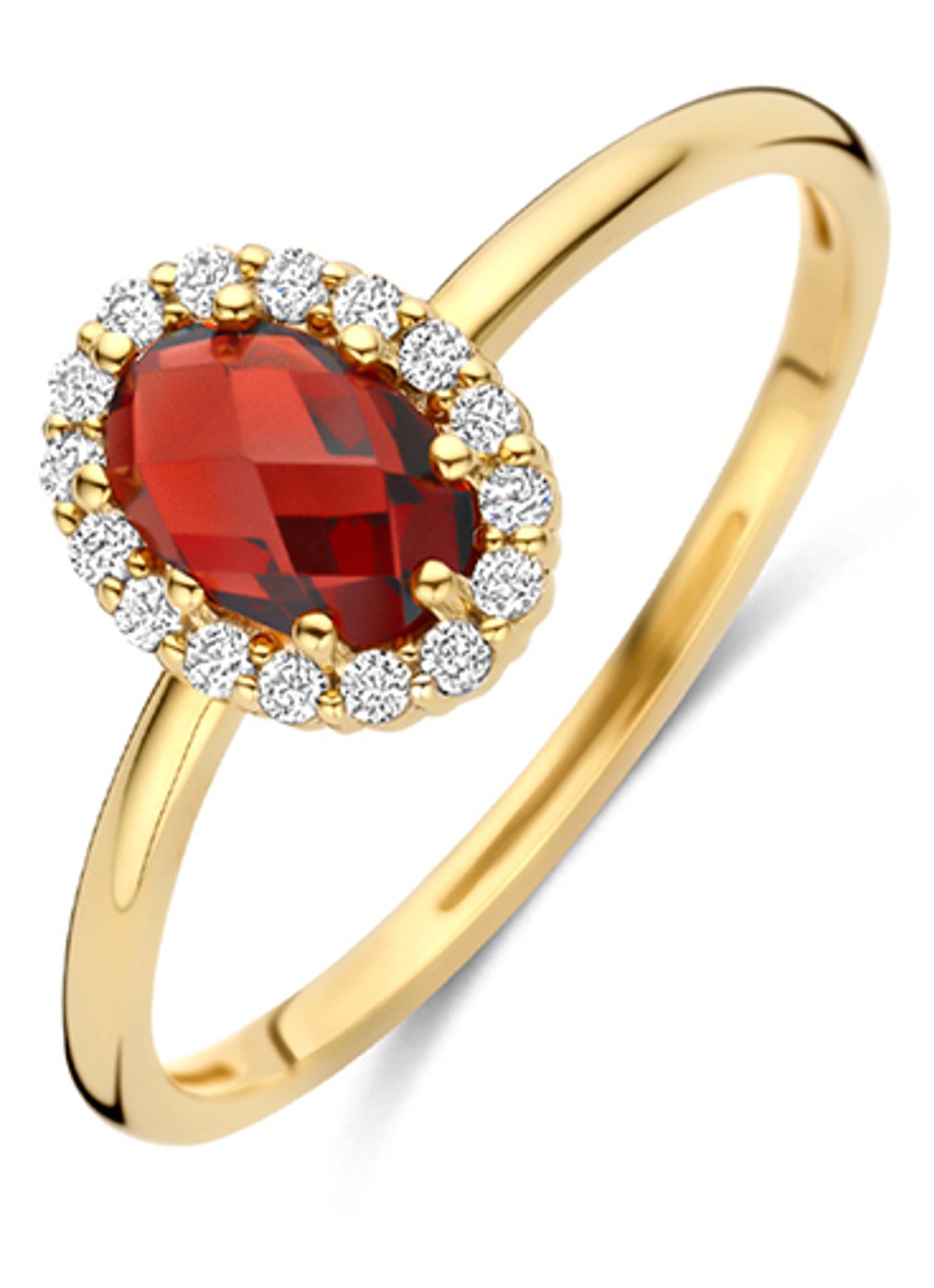Blush Ring van 14 karaat geelgoud 1271YGA  - voorkant 4 goud
