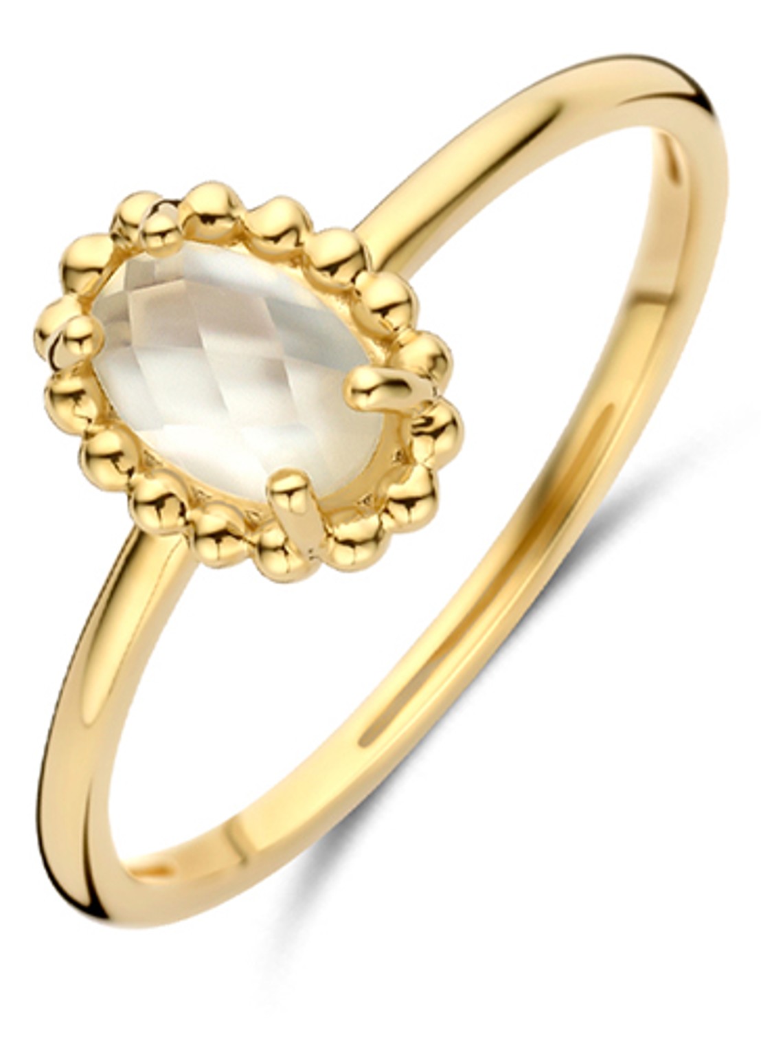 Blush Ring van 14 karaat geelgoud 1272YMQ  - voorkant 2 goud
