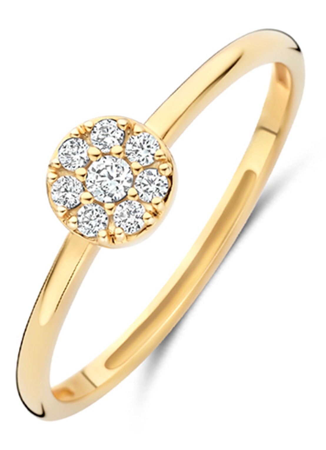 Blush Ring van 14 karaat geelgoud  1277YZI - voorkant 3 goud
