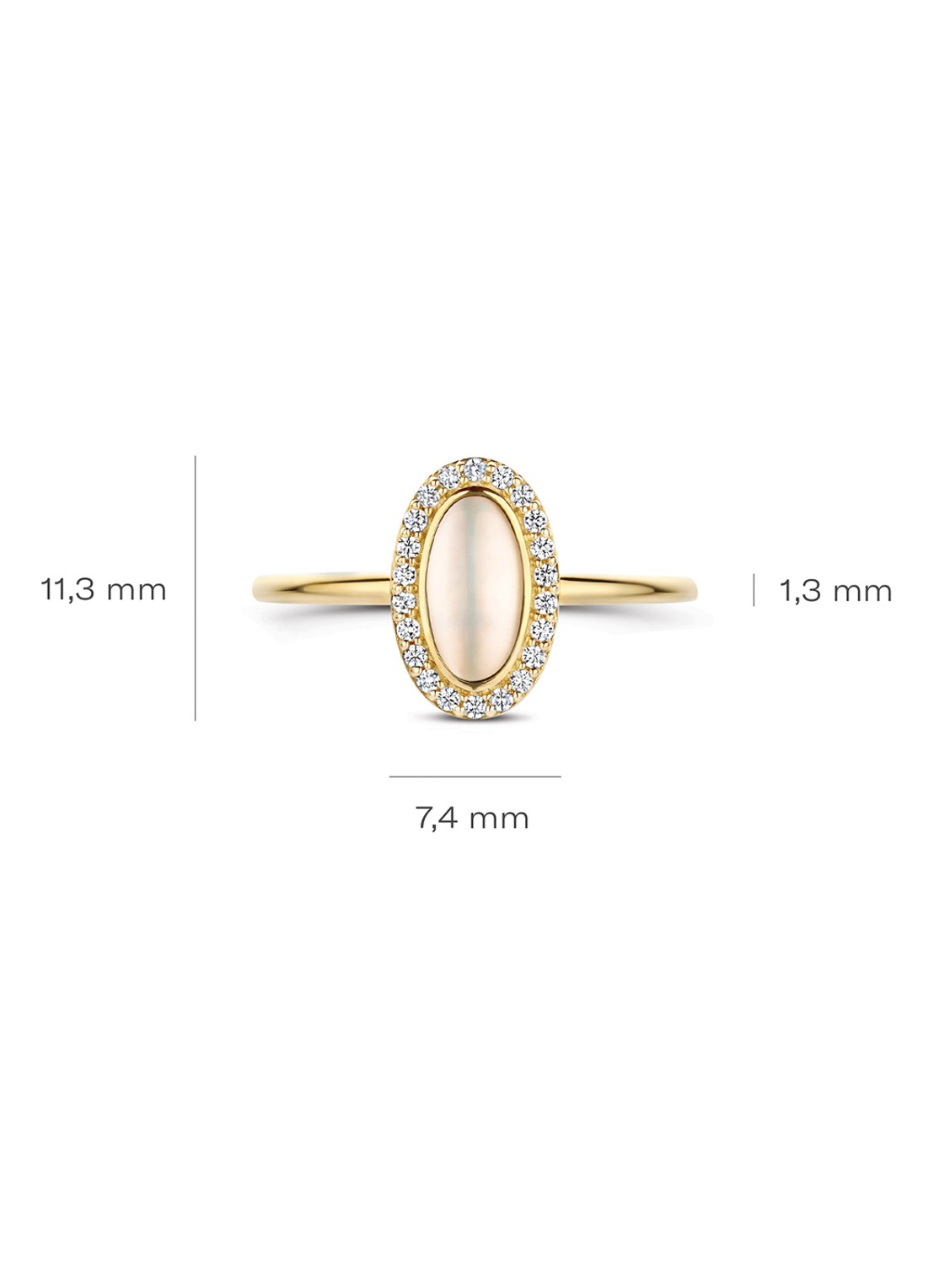 Blush Ring van 14 karaat geelgoud 1279YMQ - detail 3 undefined