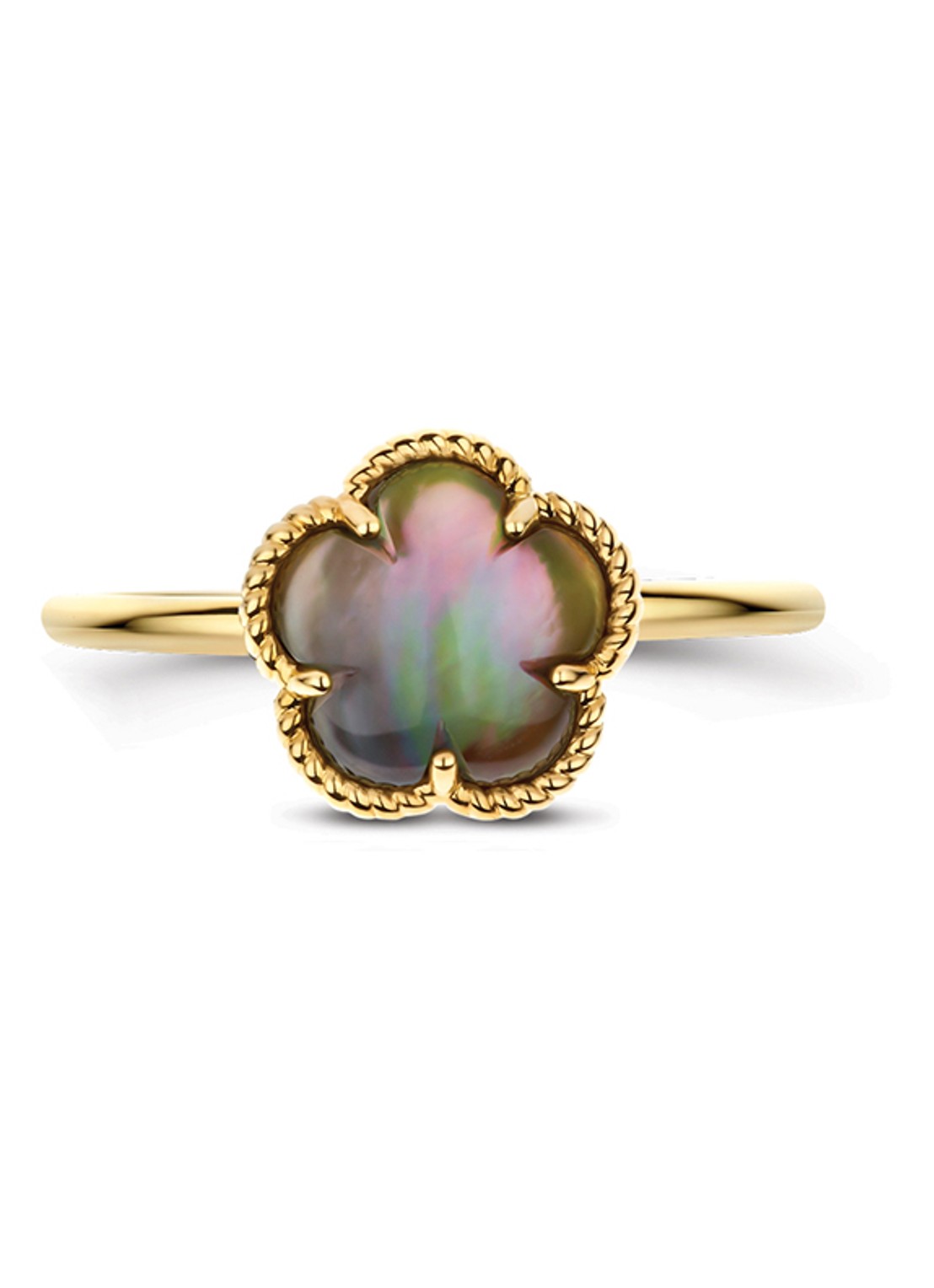 Blush Ring van 14 karaat geelgoud 1281YBQ  - detail geelgoud