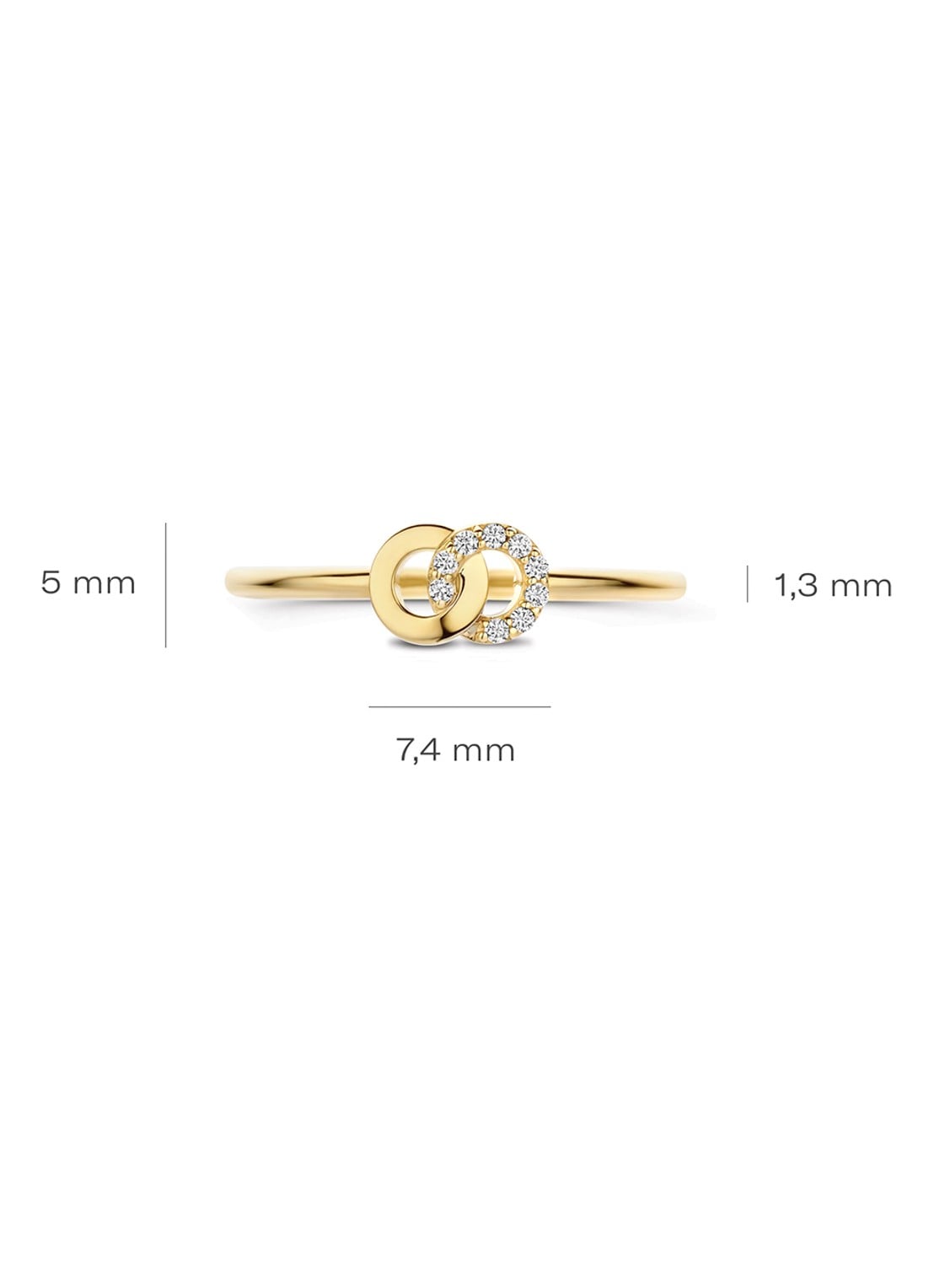 Blush Ring van 14 karaat geelgoud 1282YZI  - detail 5 geelgoud