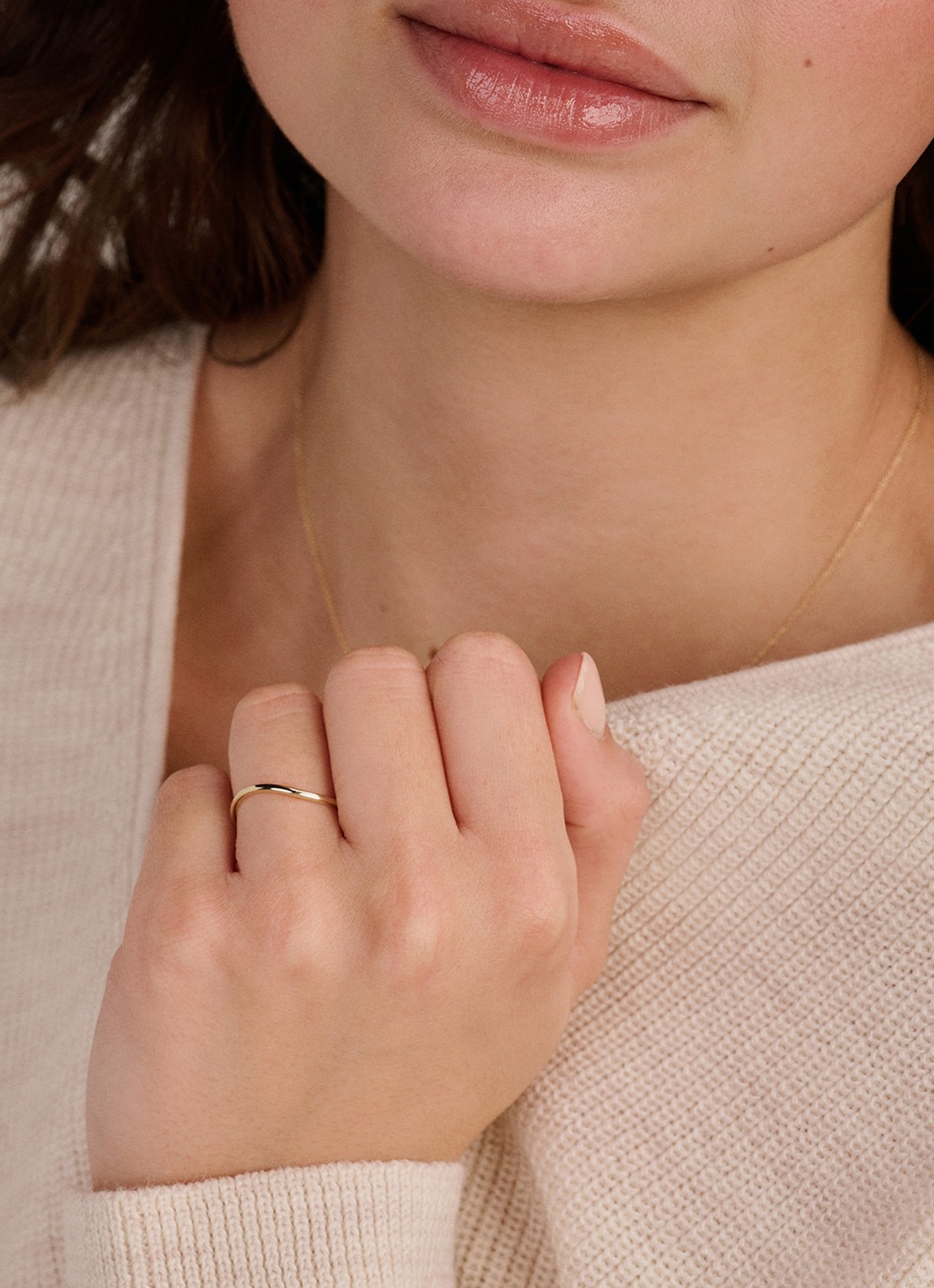 Blush Ring van 14 karaat geelgoud 1283YGO - voorkant 2 geelgoud