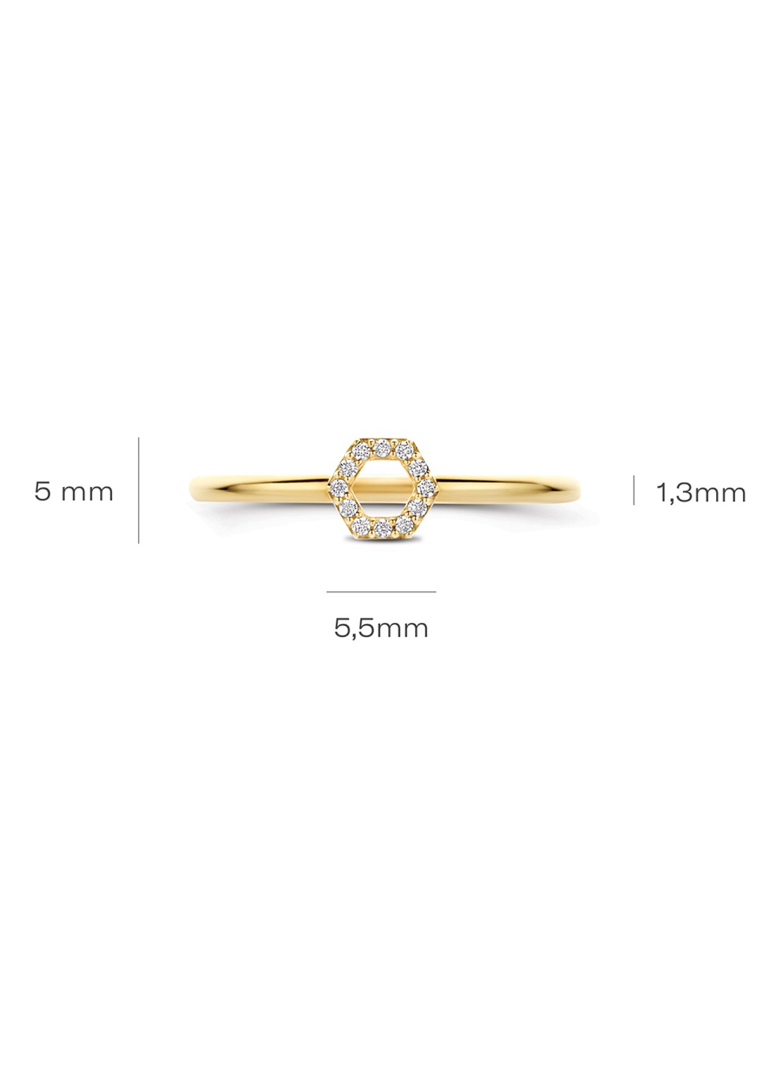 Blush Ring van 14 karaat geelgoud 1287YZI - detail 4 undefined