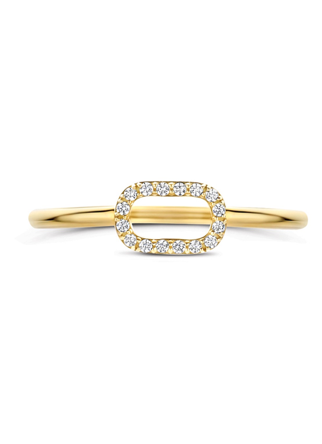 Blush Ring van 14 karaat geelgoud 1289YZI  - detail geelgoud