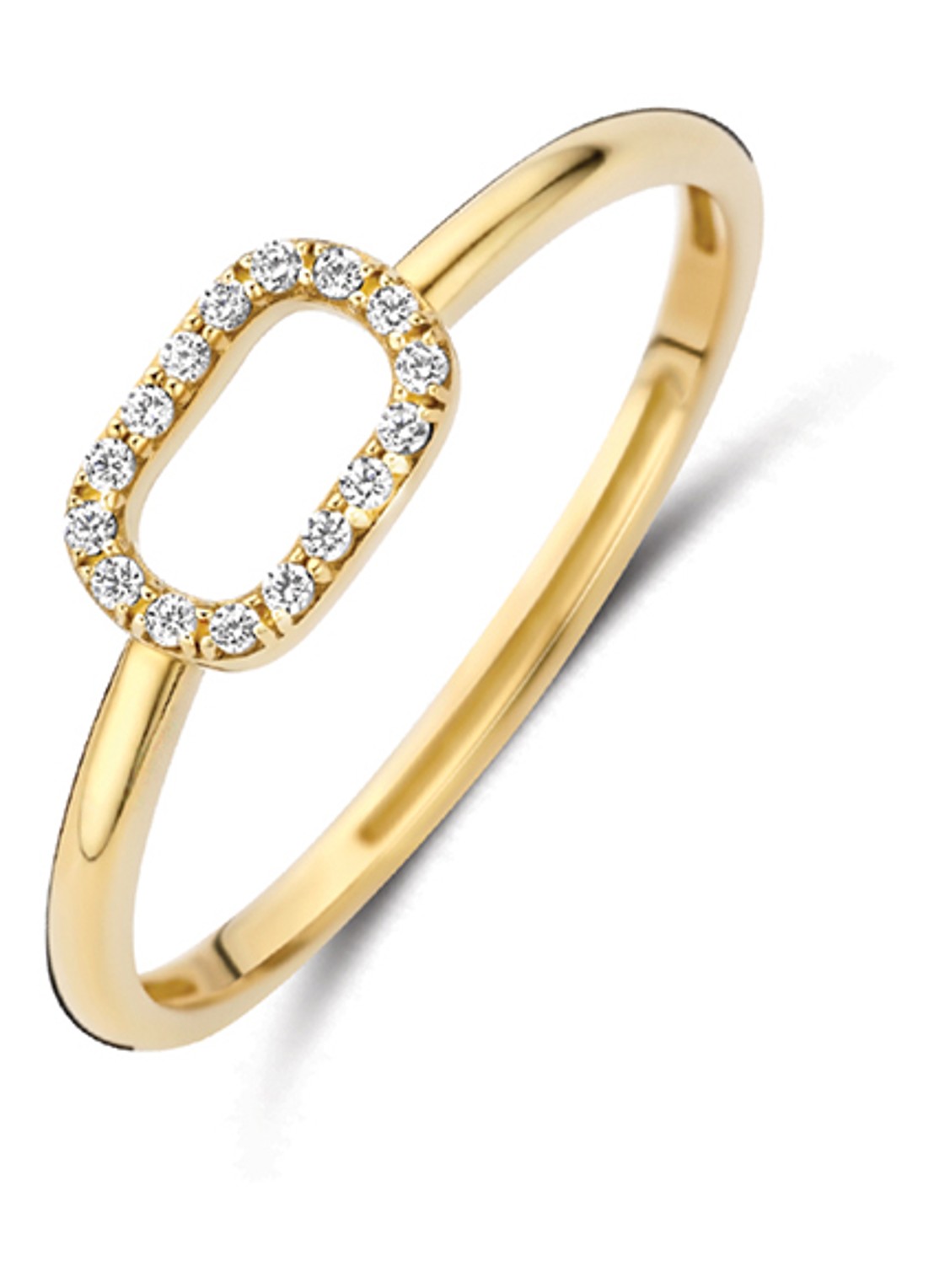Blush Ring van 14 karaat geelgoud 1289YZI  - voorkant 4 geelgoud
