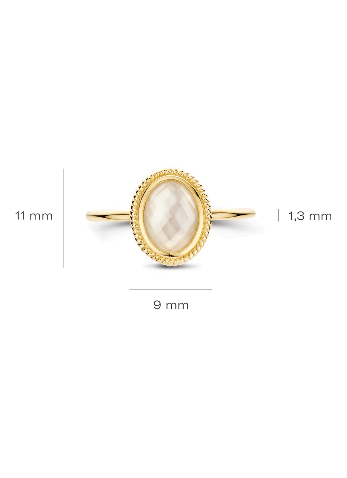 Blush Ring van 14 karaat geelgoud 1291YMQ  - detail 2 undefined