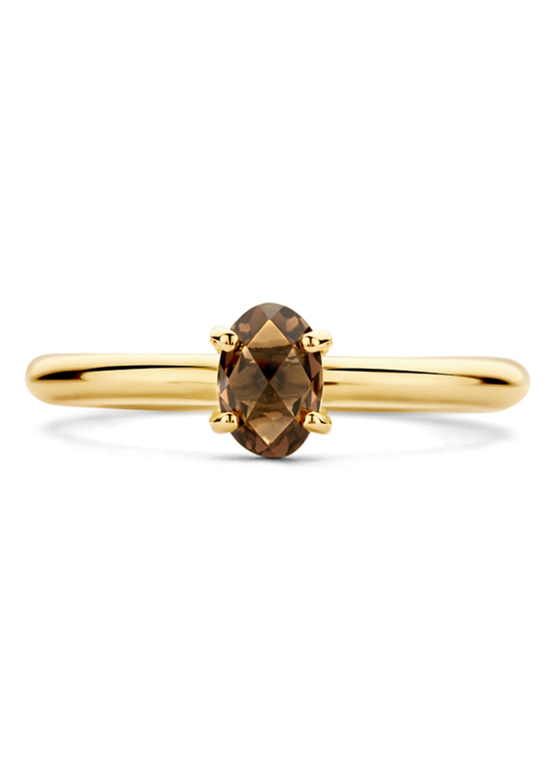 Blush Ring van 14 karaat geelgoud met kwarts 1242YSQ  - detail 3 geelgoud