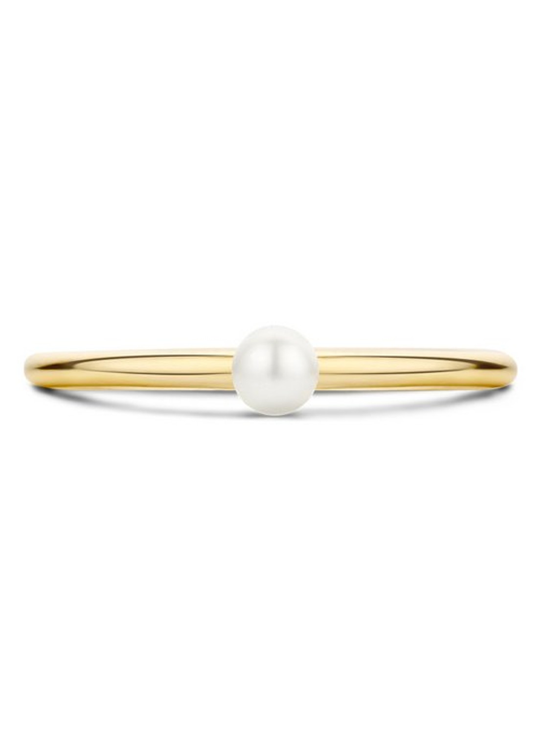 Blush Ring van 14 karaat geelgoud met parel 1213YPW  - detail geelgoud