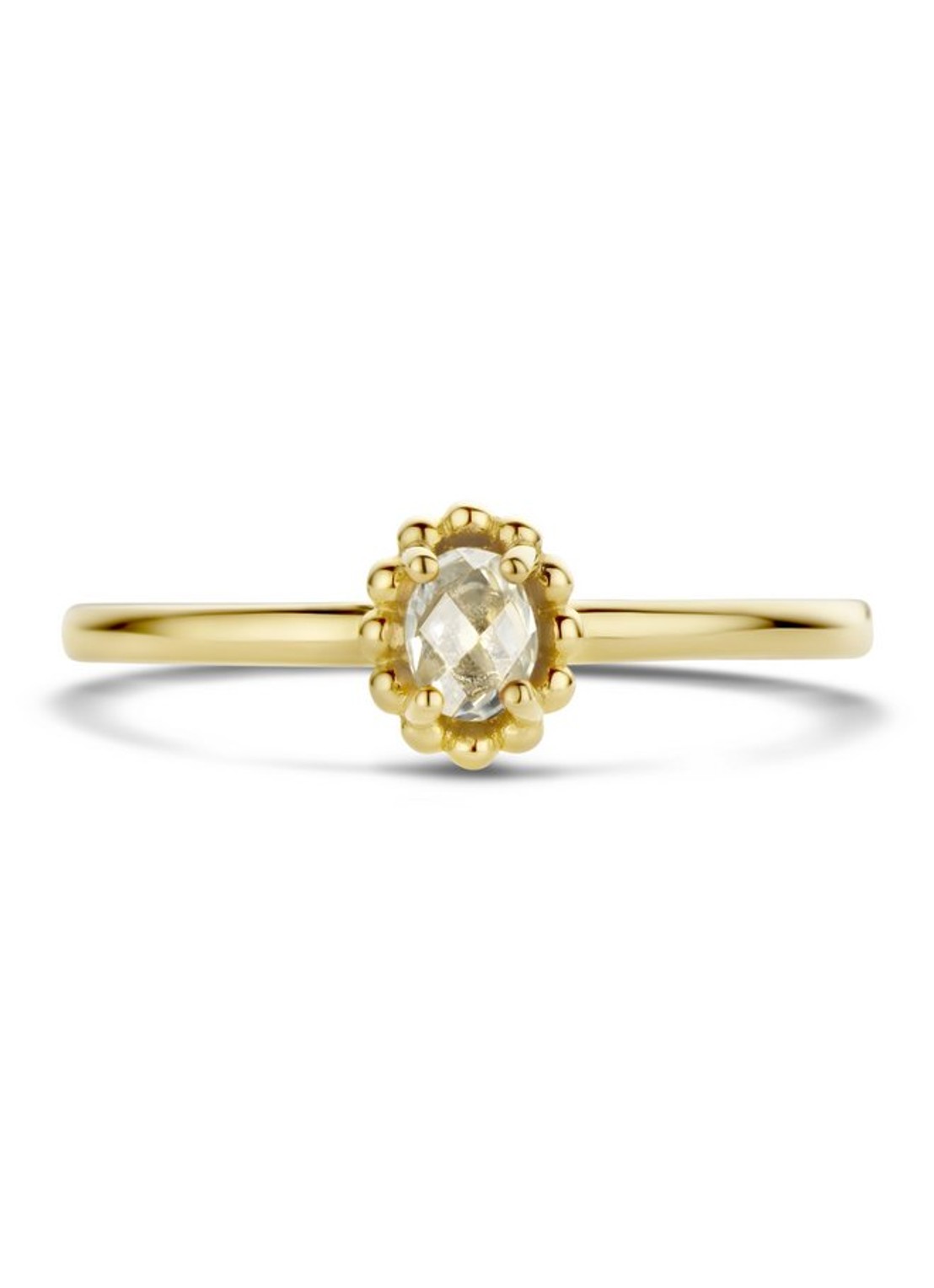 Blush Ring van 14 karaat geelgoud met topaas 1227YWT - detail 7 geelgoud