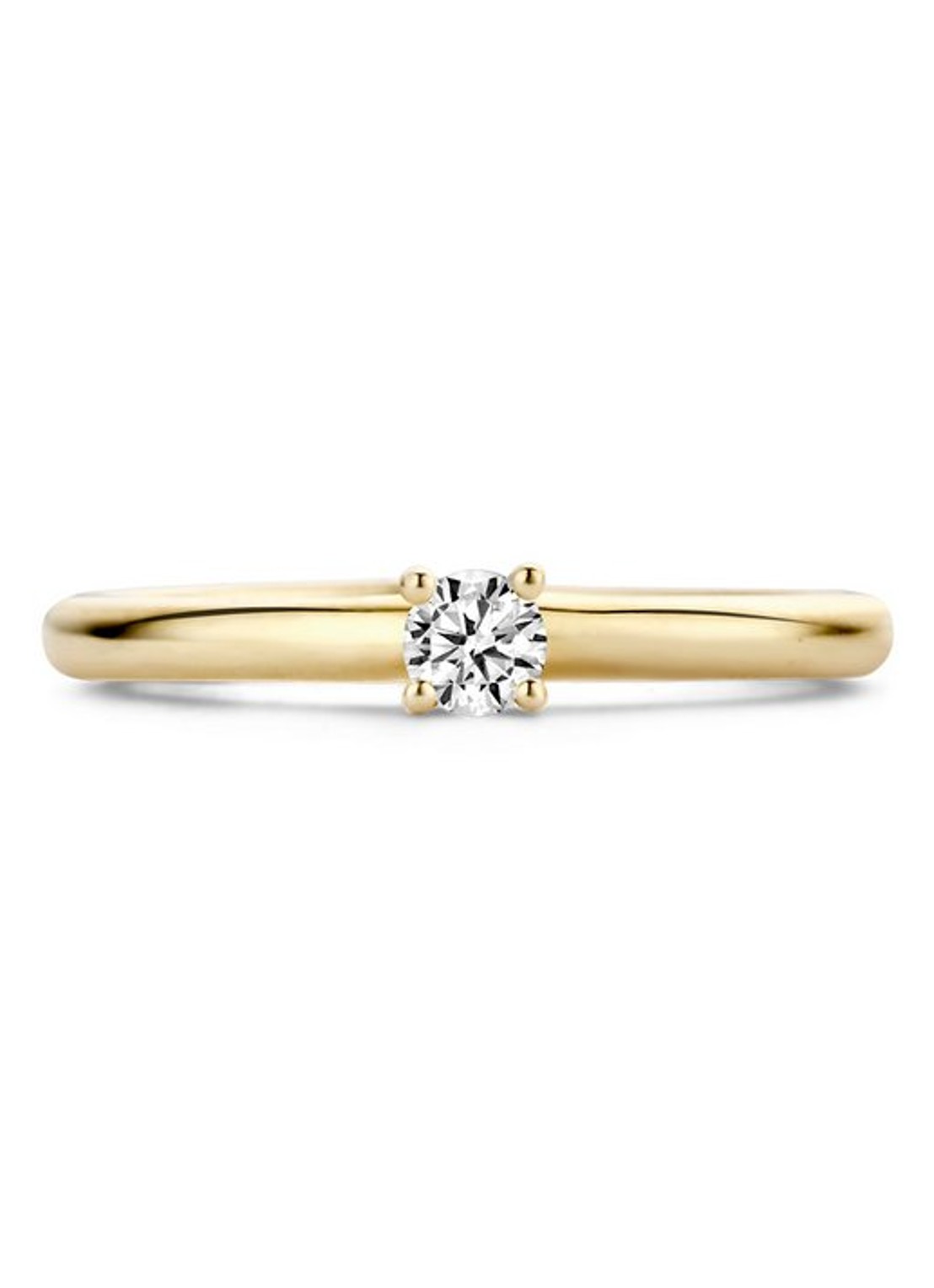 Blush Ring van 14 karaat geelgoud met zirkonia 1112YZI - detail 3 geelgoud