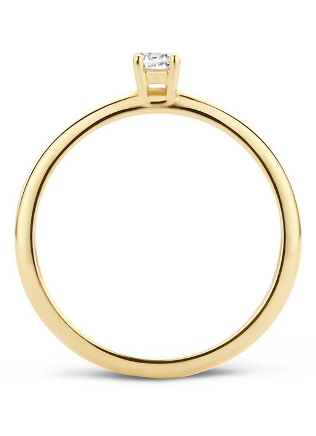Blush Ring van 14 karaat geelgoud met zirkonia 1112YZI - detail 5 geelgoud